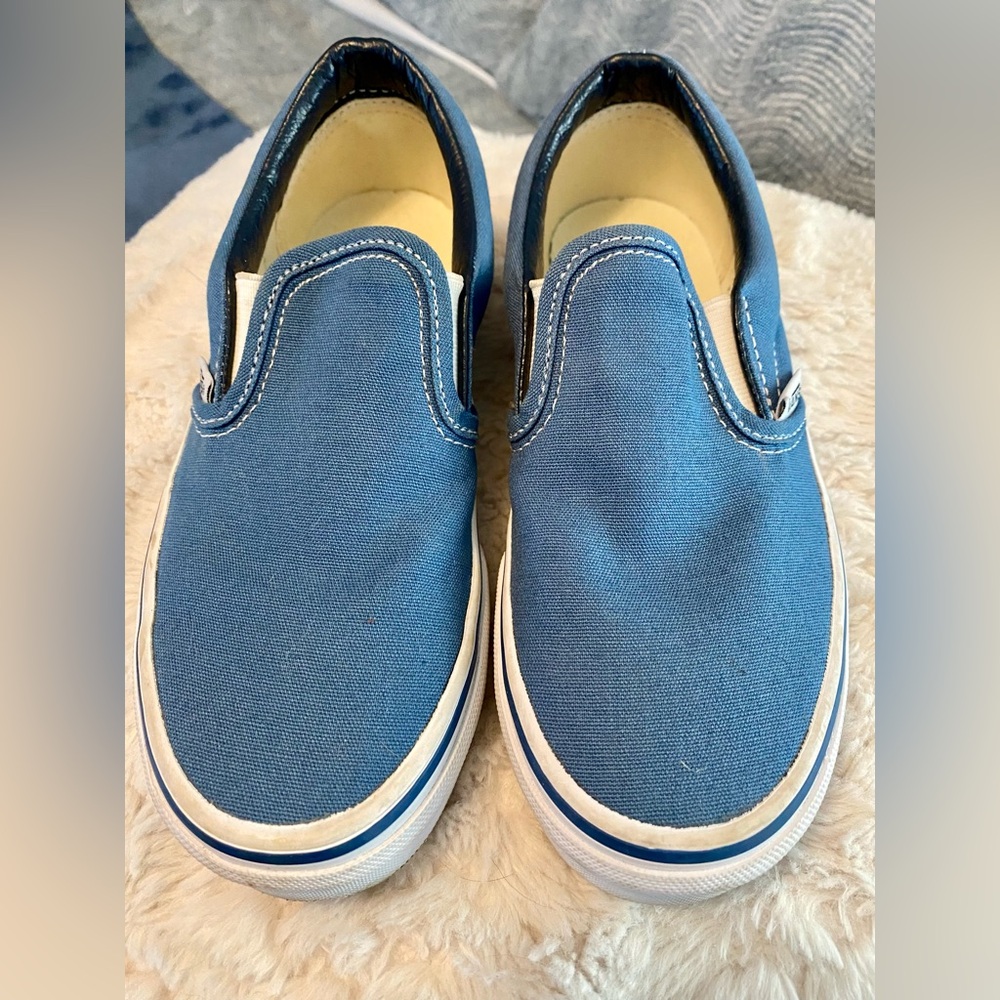 Vans Classic Slip On Shoes | Navy | Size 2 US Little Kid